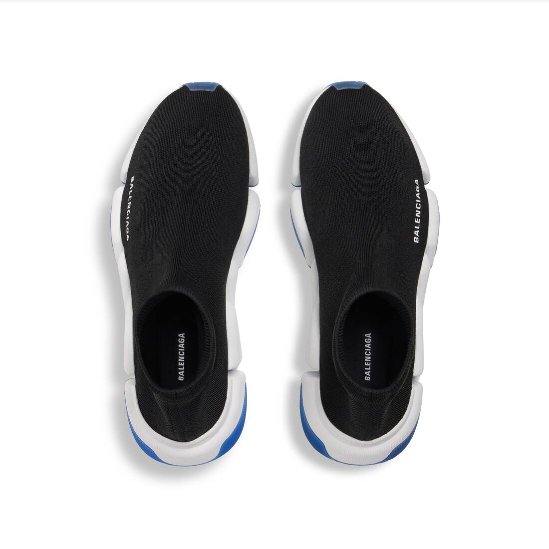 Men’s Speed 2.0 Clear Sole Recycled Knit Sneaker in Black - Image 6